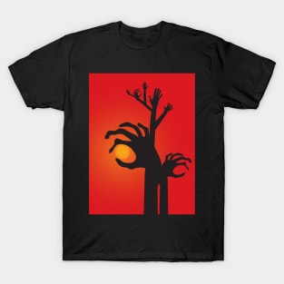 Halloween Raising Ghost Hands T-Shirt